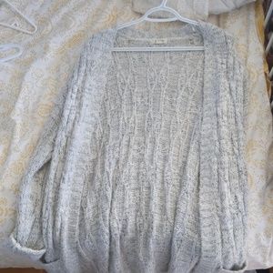 Grey knitted garage cardigan